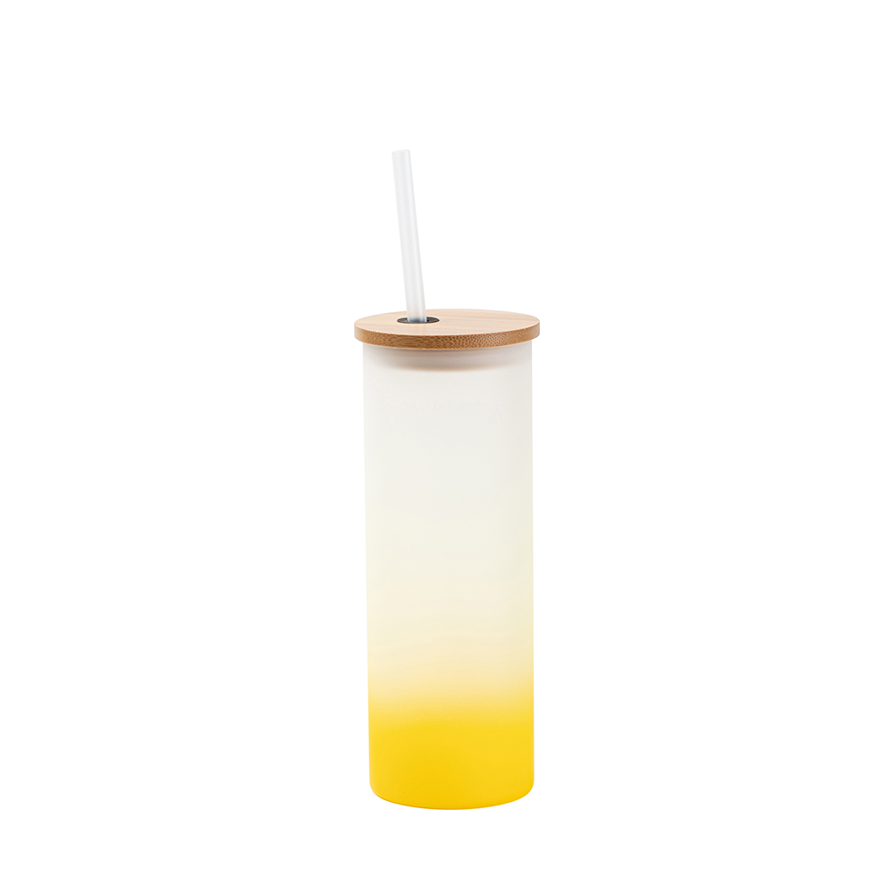 DOITOOL Glass Tumbler with Handle and Clear Lid of Scale and Straw