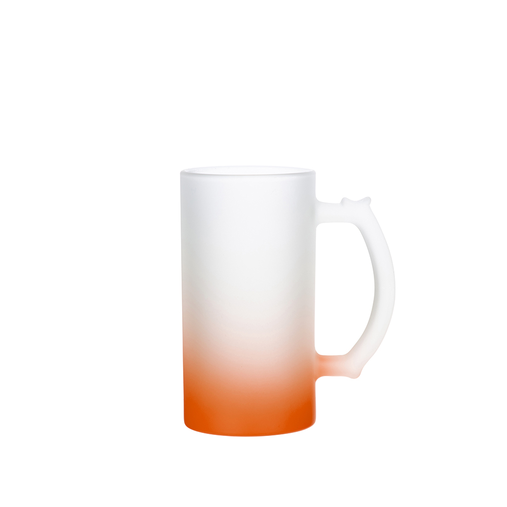 Customized Clear Cup Glass 16oz Frosted Sublimation Glass Beer Mug with  Handle - China Glass Cups and Glass Cup price