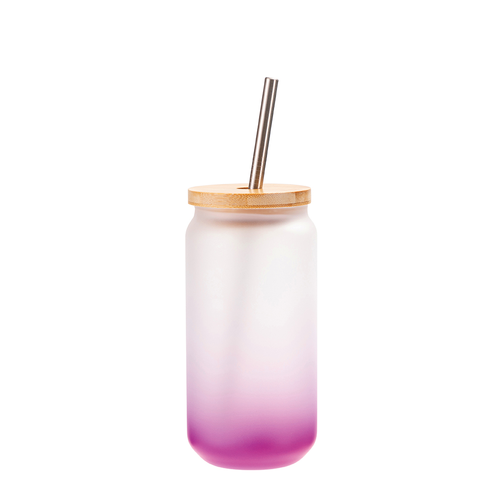 18 oz Gradient Color Sublimation Glass Tumblers