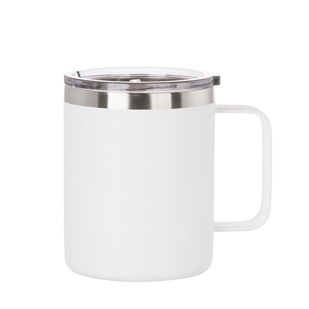  Stainless Steel Coffee Mug With Handle (300ml) - Green, Vacuum  Insulated, Double Wall, Sweat-Proof Mug With Slider Lid For Hot And Cold  Drinks, Coffee/Tea Mug