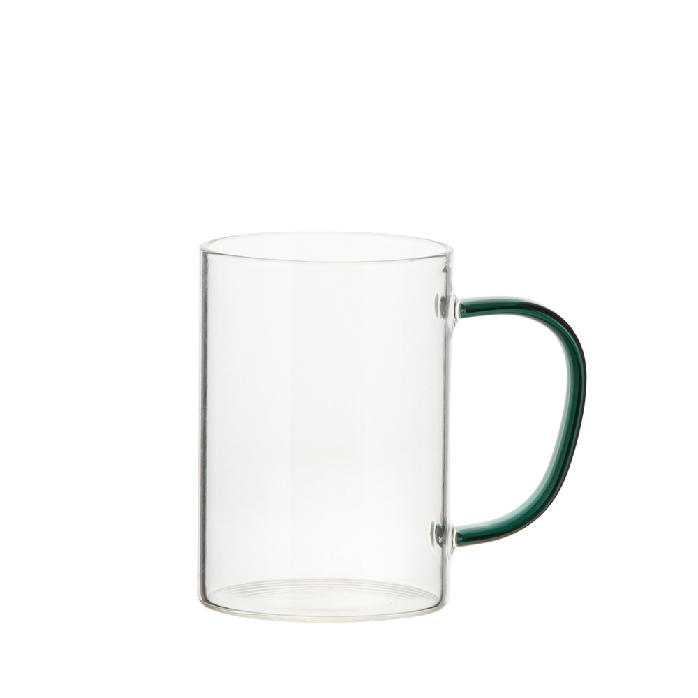 Personalised Clear Coffee Mug, Clear Glass Coffee Mug With Handle