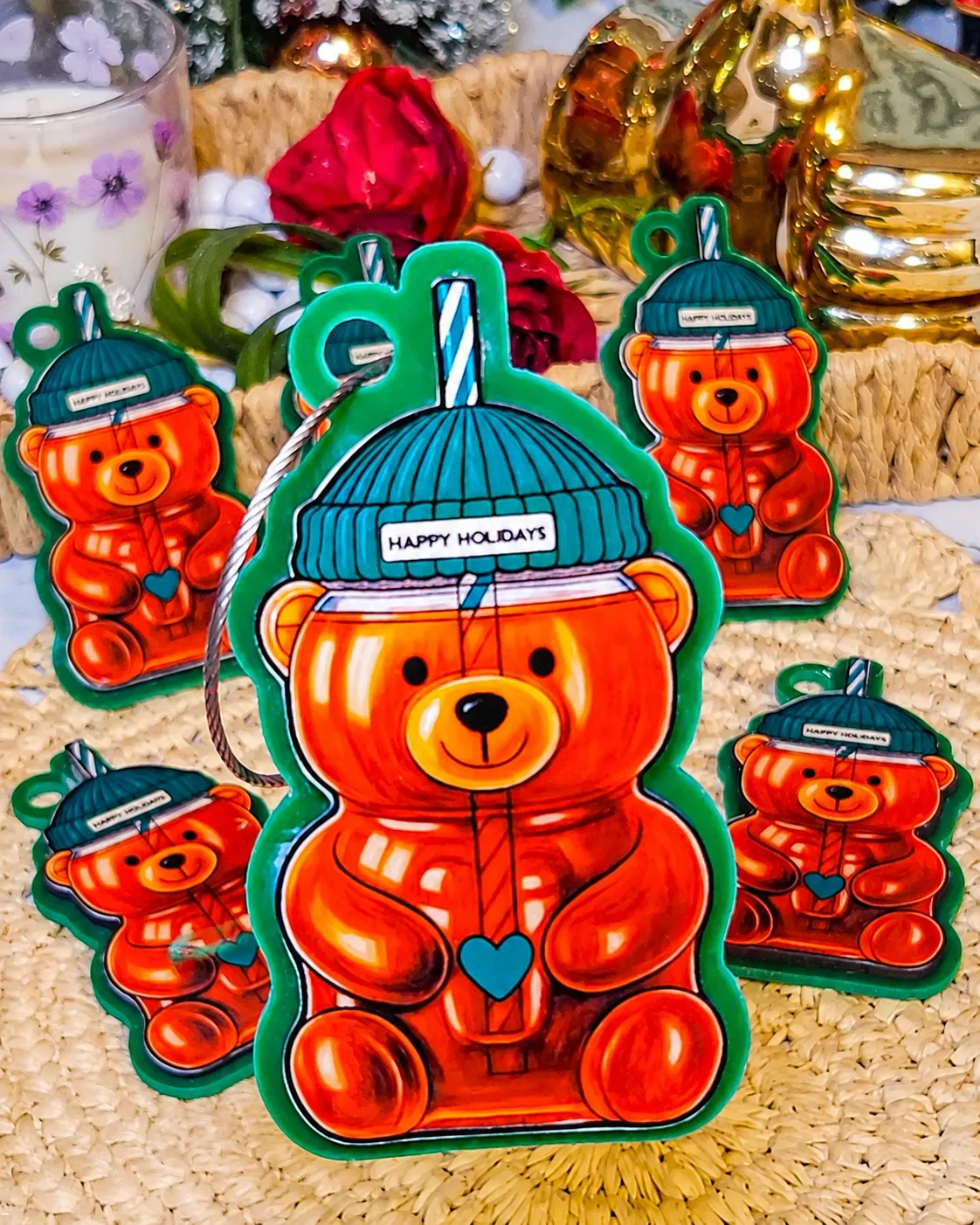 Personalized sublimation ornament creations made by creators