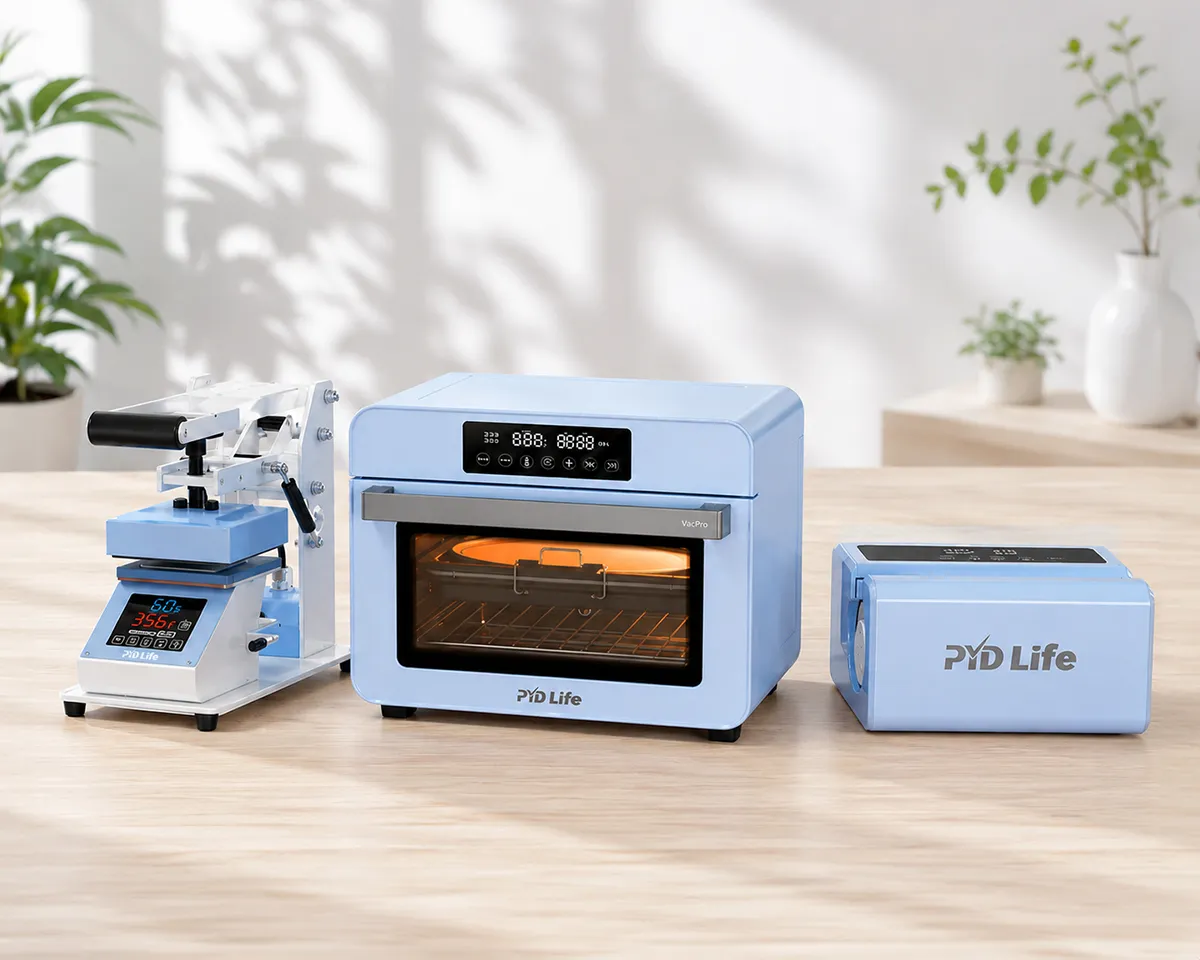 PYD Life heat press machines for sublimation printing applications