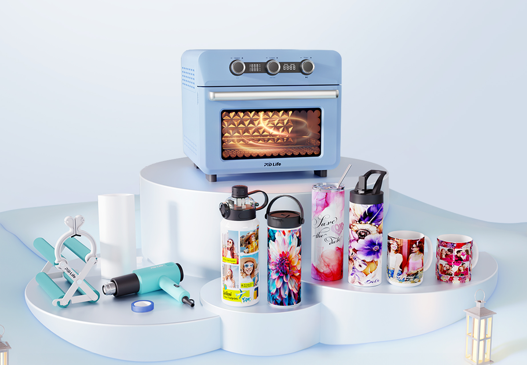 PYD Life sublimation machines heat presses tumblers and printing supplies