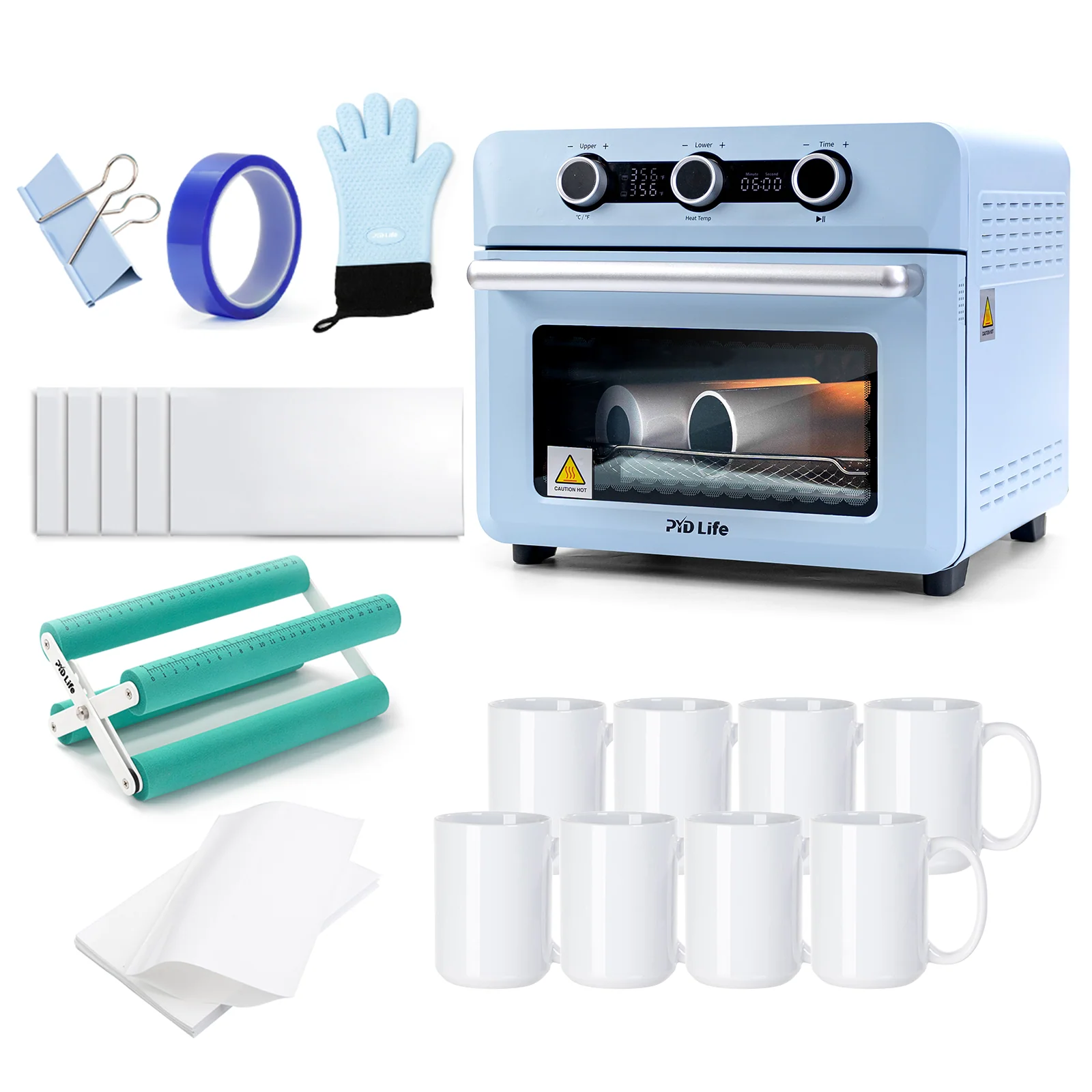 Sublimation oven mug and tools starter kit for DIY creators