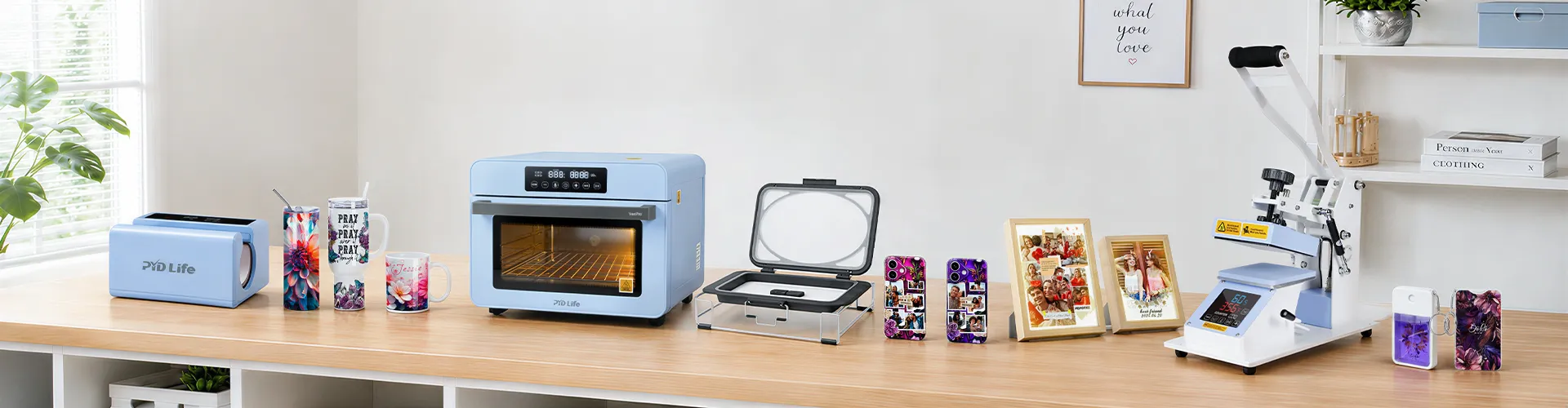 PYD Life sublimation equipment for creating custom gifts at home