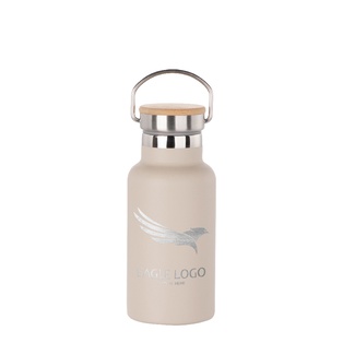 350ml Sports Bottle with Bamboo Lid(Other,Common Blank,Light Grey)