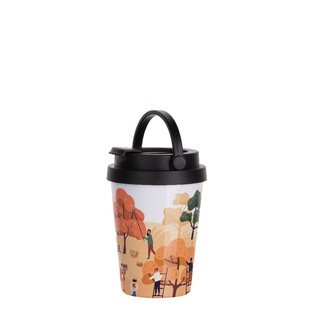 Sublimation Coffee to go Mug Blank Stainless Steel Coffee Cup with Portable Lid (12OZ/350ml)