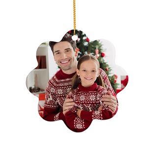 Sublimation Ornament Blanks Ceramic Hanging Ornaments Christmas Decor (3inch, Sunflower)