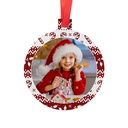 Aluminum Christmas Ball Ornament(6.8*7.6cm)