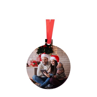 Sublimation Ornament Blanks Christmas Ball Holiday hanging Crafts Aluminum (2.68x3inch,  Bauble)
