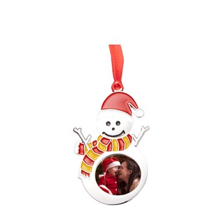 3" Metal Christmas Snowman Ornament