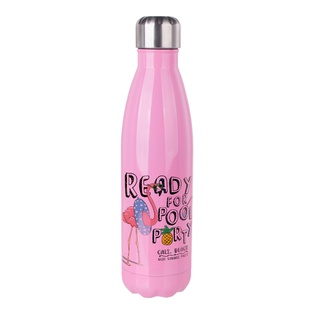 Glossy Bottles(17OZ,Sublimation Blank,Pink)
