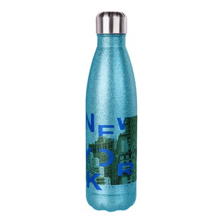 Glitter Bottles(17OZ,Sublimation Blank,Light Blue)