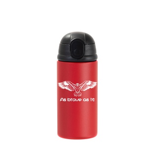 20oz/600ml Stainless Steel Tumbler w/ Ringneck Grip (Powder Coated, Red)