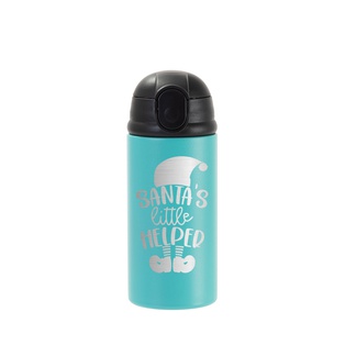 12oz/360ml Kids Stainless Steel Bottle (Powder Coated, Mint Green)