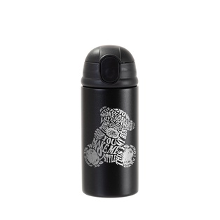 12oz/360ml Kids Stainless Steel Bottle (Powder Coated, Dark Blue)