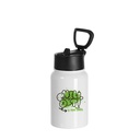 17oz/500ml Stainless Steel Water Bottle w/ Wide Mouth Straw &amp; Portable Lid (White)MOQ 2000pcs