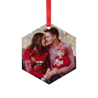 Sublimation Acrylic Ornament(Hexagon, 7.6*7.6*0.4cm)