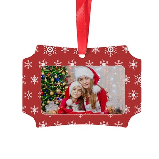 Sublimation Christmas Ornaments Blank Holiday Crafts Aluminum (2.75"x3.94", Rectangular)