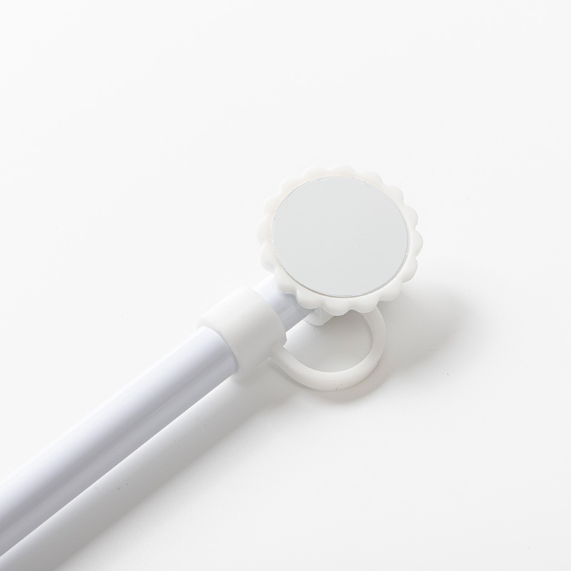 Silicone Straw Cover w/ Insert(White,Sunflower shape)