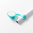 Silicone Straw Cover w/ Insert(Mint Green,Sunflower shape)