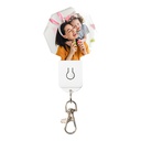 Sublimation LED Acrylic Light Up Keyring(Hexagon shape,7 colors)