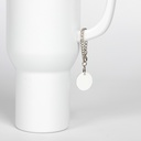 Sublimation Aluminum Tumbler Charm Hanging Ornaments with Chain (Double-side Printable, Mix Type)