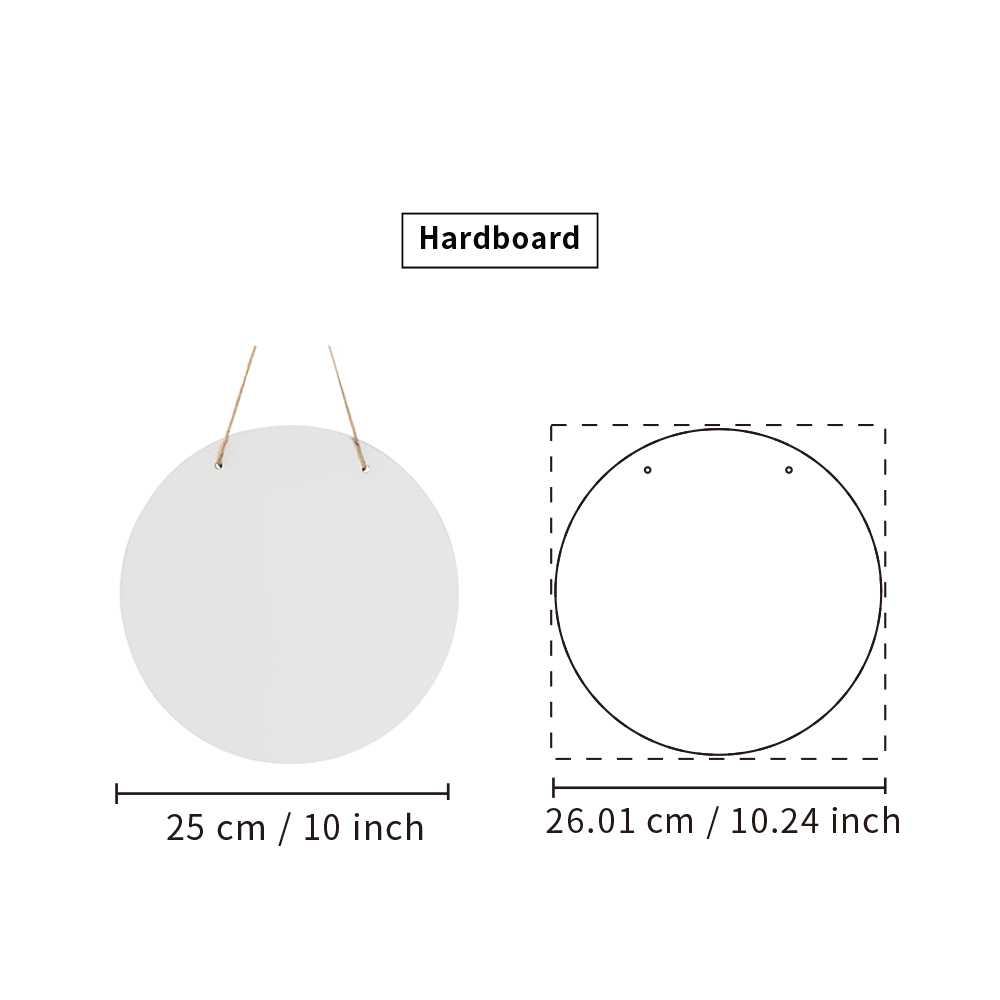 Round Hardboard Sign(φ25cm)