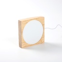 LED Night Light Wood Stand (Square,10*10*2cm)
