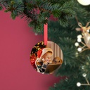 Sublimation Ornament Blanks Glass Hanging Christmas Ball Ornaments Crafts (3inch, Circle)