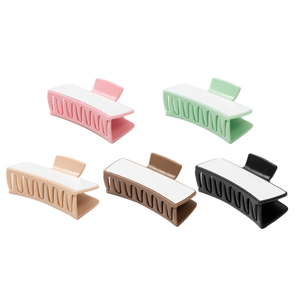 Sub Adult Ponytail Clip w/ Insert(Cream color,5.4*10.5*4.2cm)