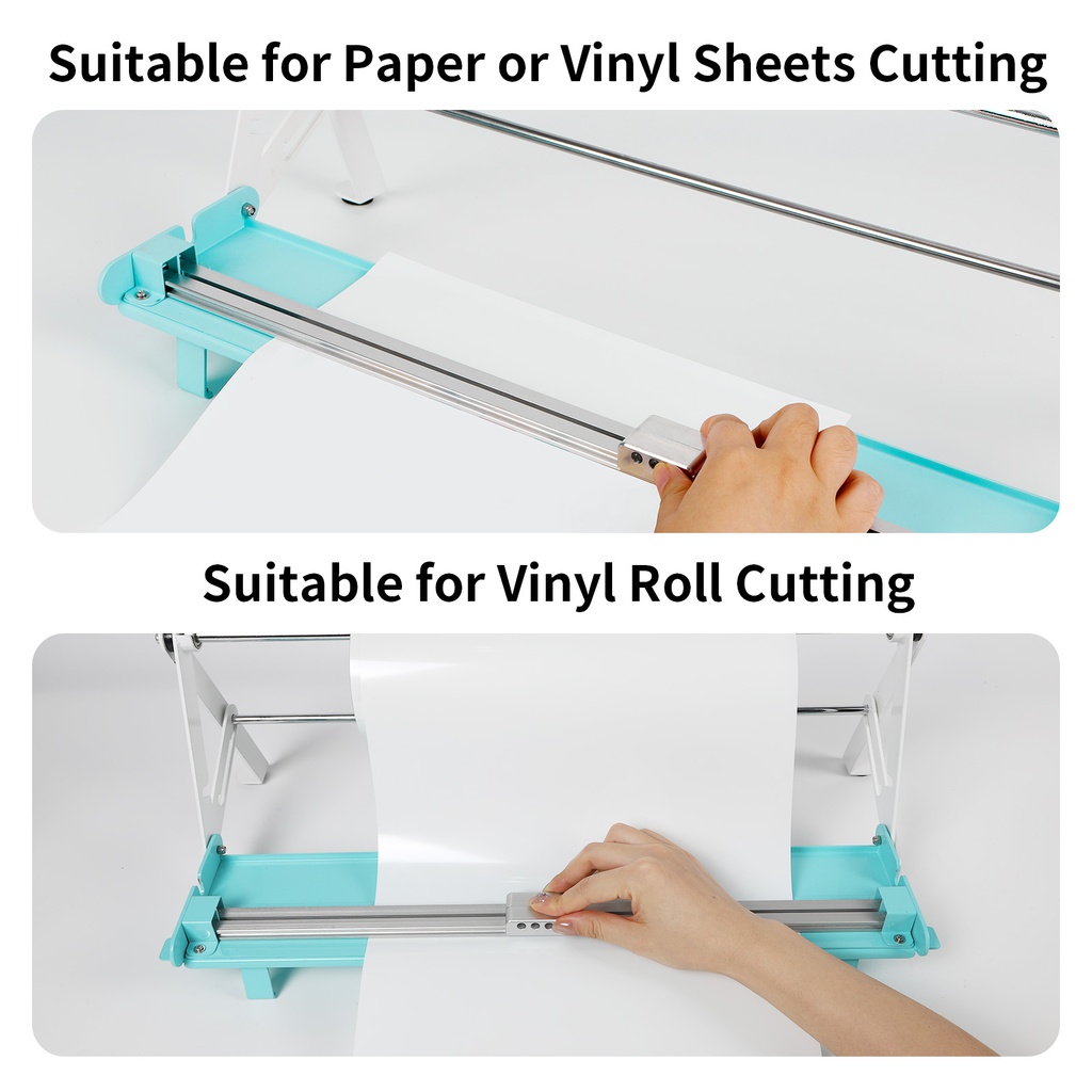 Horizontal Kraft Paper Roll Vinyl Film Dispensers and Cutters