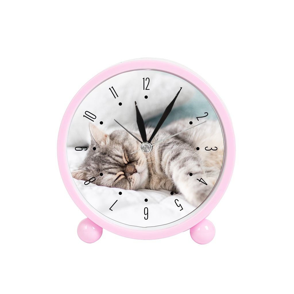 Sublimation Alarm Clock (10.5*10.7*4cm,Pink)