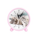 Sublimation Alarm Clock (10.5*10.7*4cm,Pink)