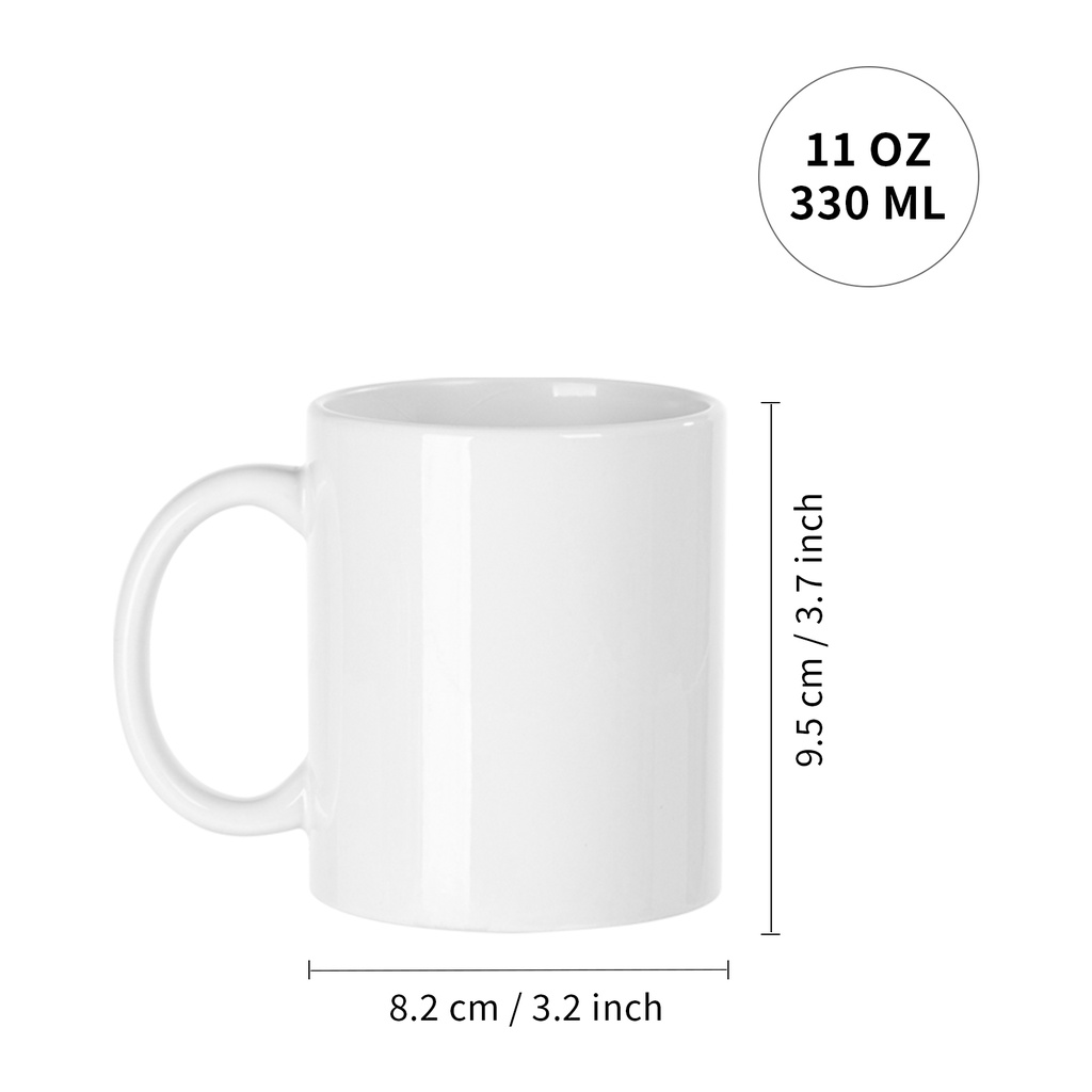 11 oz Sublimation Blank Ceramic Coffee Mug