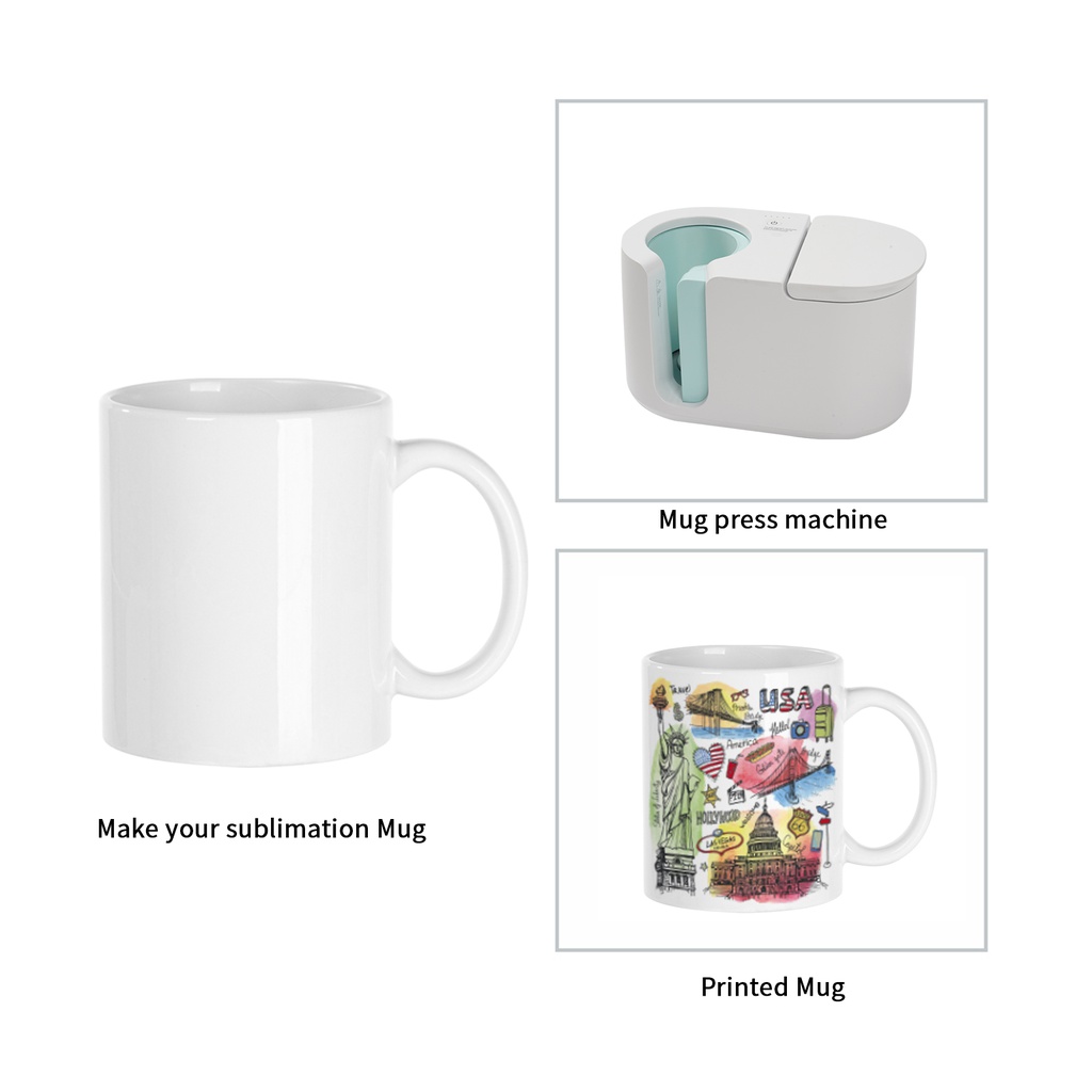 11 oz Sublimation Blank Ceramic Coffee Mug