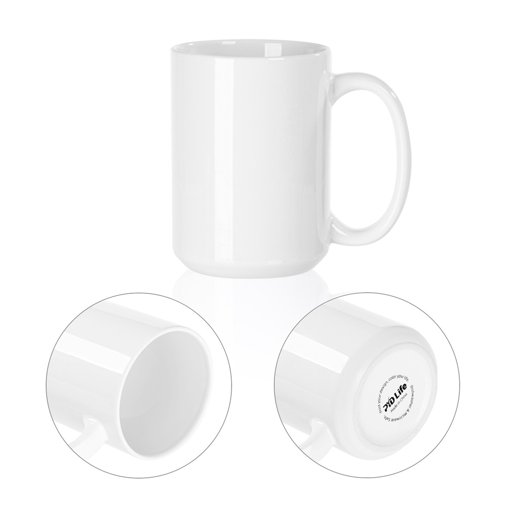 15 oz Sublimation Blank Ceramic Coffee Mug