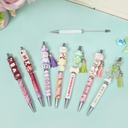 Sublimation Blank Beadable Pen DIY Heat Transfer Ballpoint Ink Pen