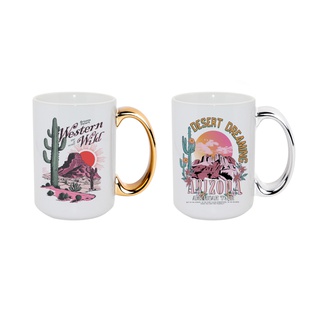 15oz Sublimation Mug (Gold Handle)