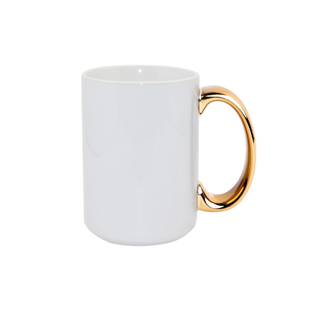 15oz Sublimation Mug (Gold Handle)