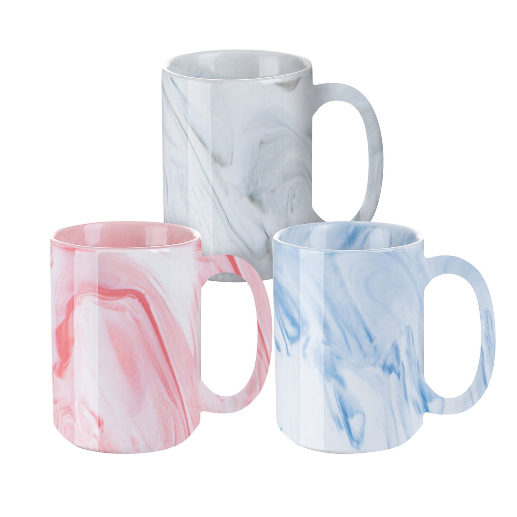 15oz Sublimation Mug Marble Texture (Blue)
