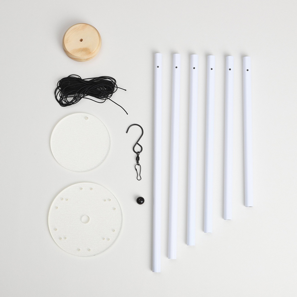 Sublimation Wind Chimes White Blank Wind Spinner (White, 32inch)