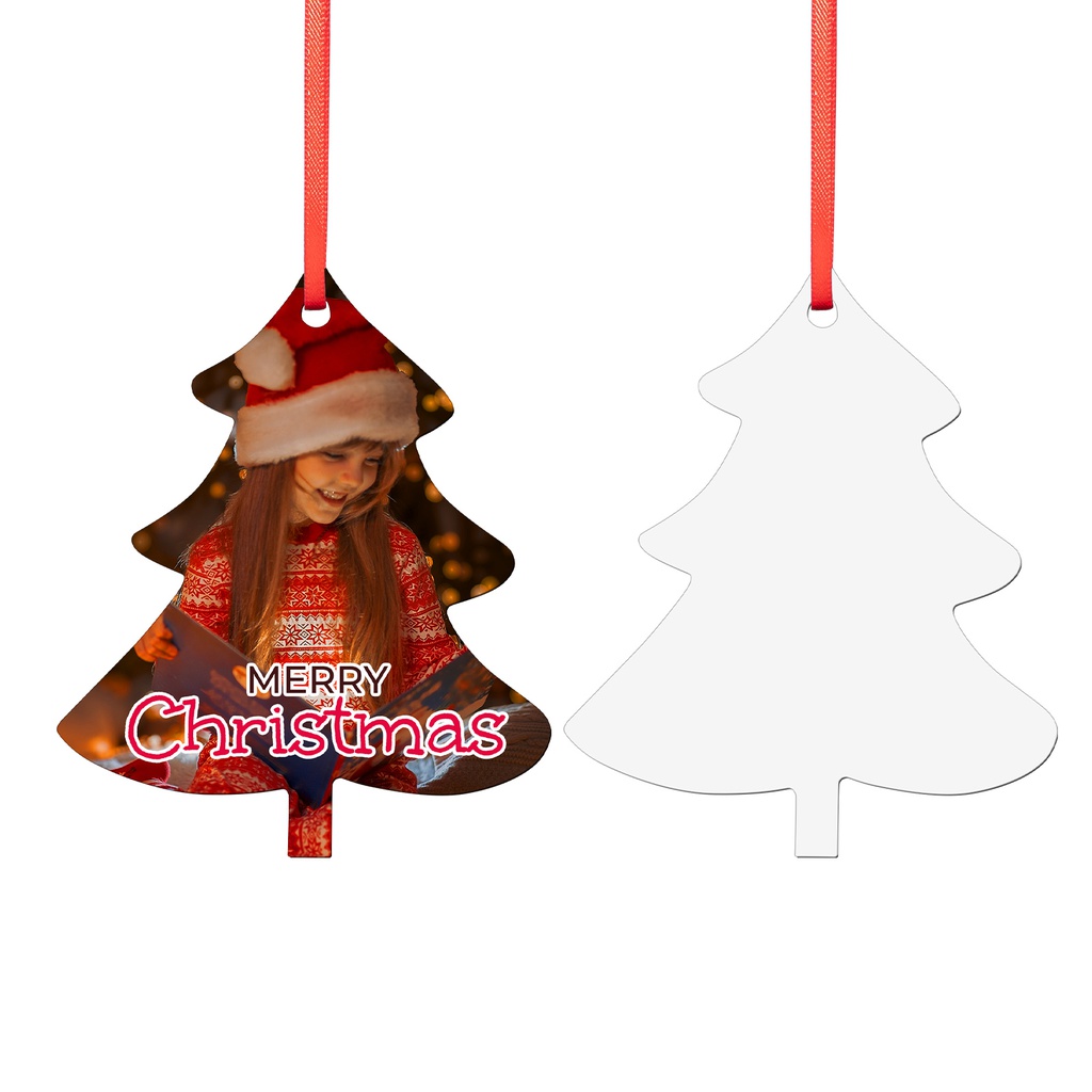 Sublimation Christmas Ornaments Double-sided MDF Hanging Blanks (Tree)