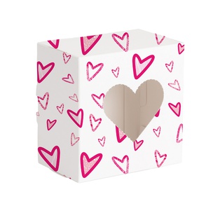 Sublimation Tissue Box (10.2*10.5*6.6cm, Heart Rectangular)