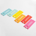 Silicone Name Plates for Stanley 40oz Tumbler (3.3*8*0.3cm,Mint Green)