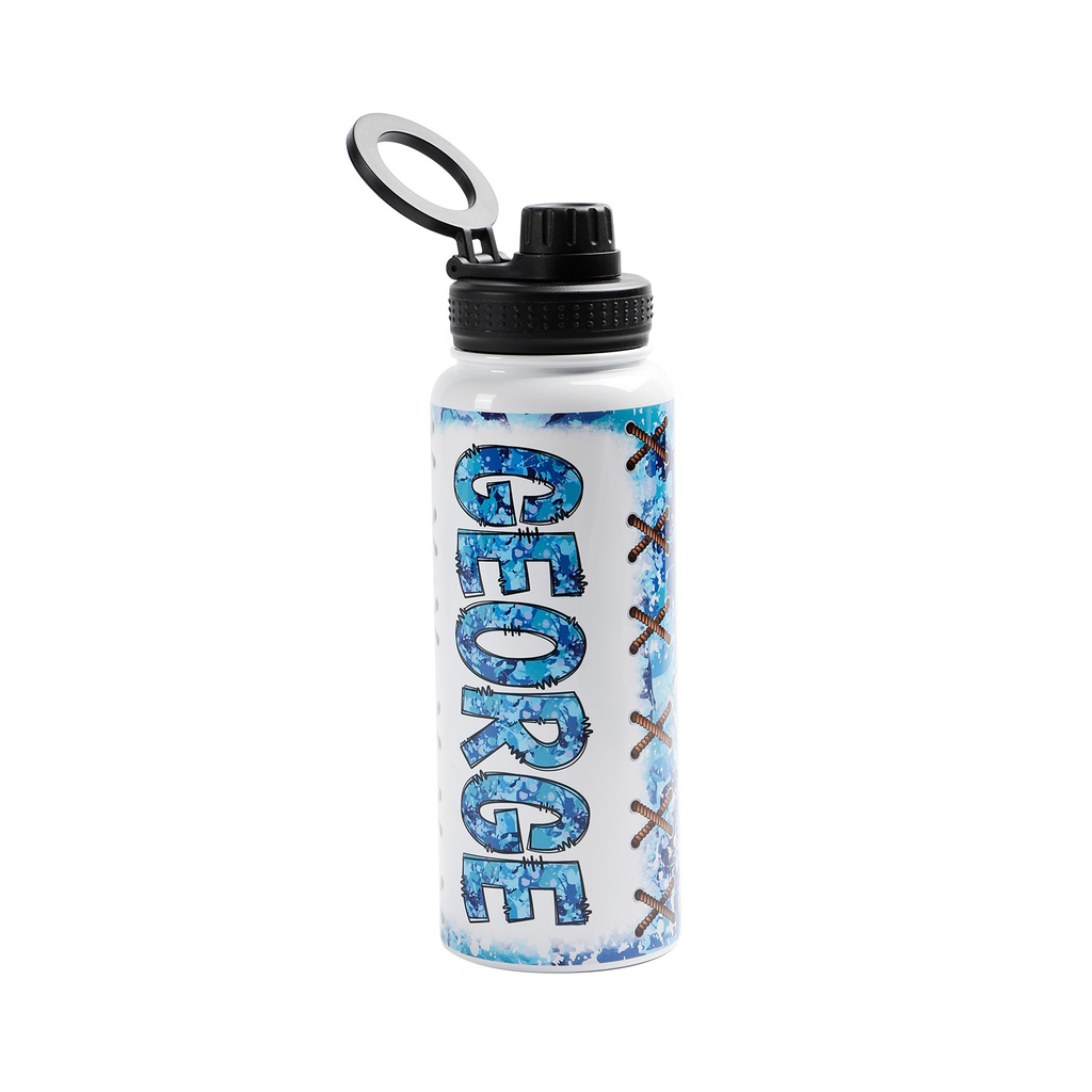 Sublimation Magnetic Phone Holder Stainless Steel Water Bottle with Portable Magnet Lid 32oz