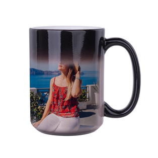 15oz Sublimation Color Changing Mug (Glossy Black)