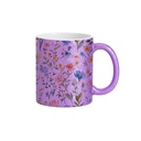 11oz Sublimation Ceramic Mug, Crackle Finish (Purple)