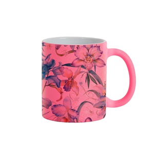 11oz Sublimation Ceramic Mug, Crackle Finish(Pink)